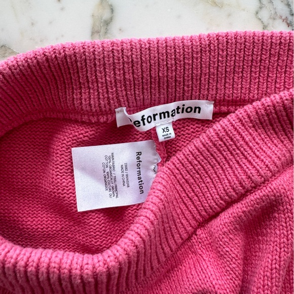 REFORMATION -- Pink Bandeau Short Set - Picture 4 of 4